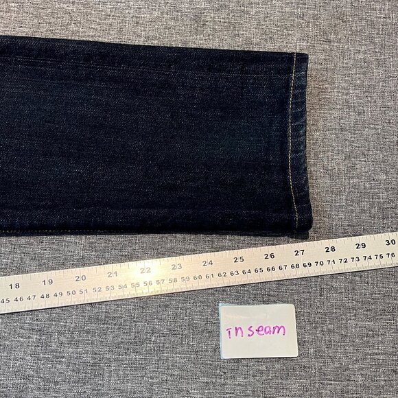 Baldwin Henley Selvedge Button Fly Slim Straight Jeans - Men's Size 31*27 - Picture 8 of 11